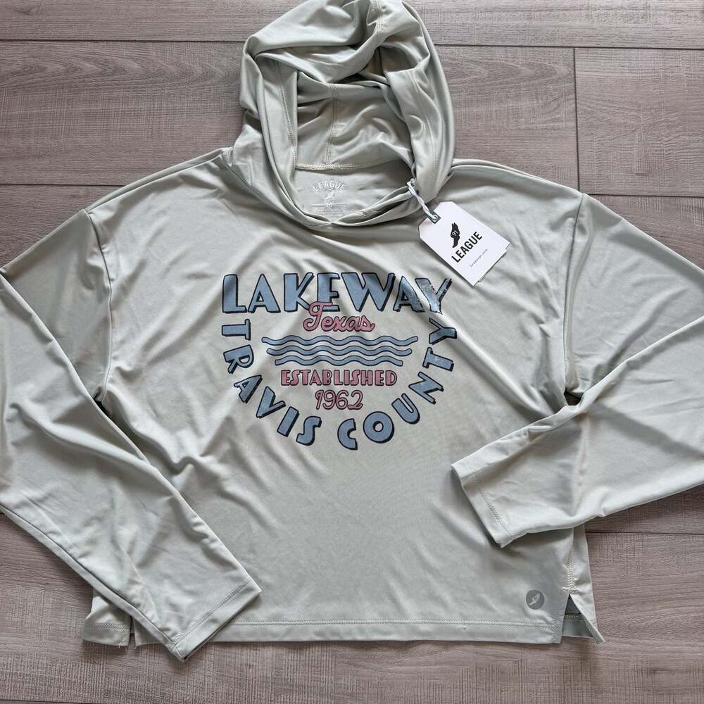 League 91 Lakeway Texas Hooded Long Sleeve Tee M